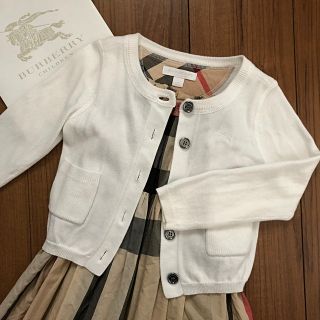 バーバリー(BURBERRY)の【専用】バーバリーチルドレン カーディガン 4Y/104センチ(カーディガン)