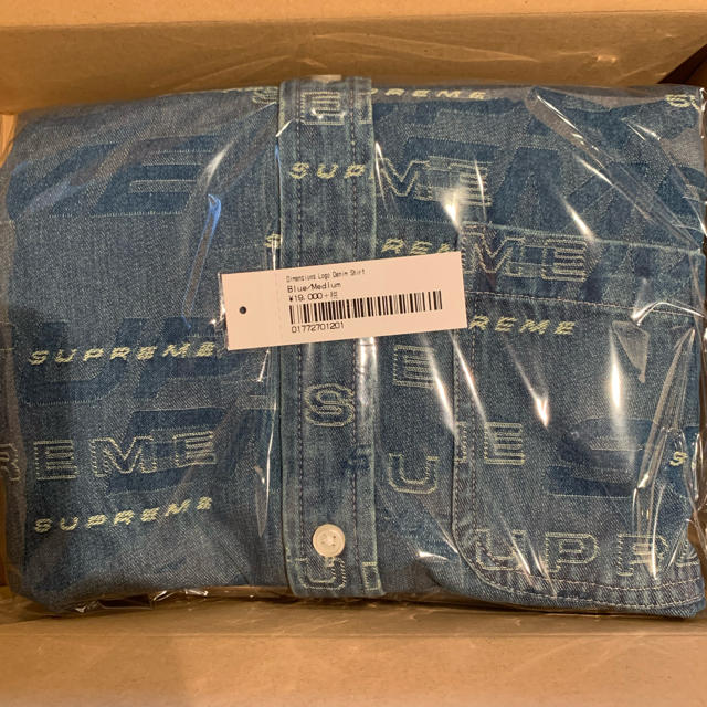 Supreme Dimensions logo denim shirt M 1