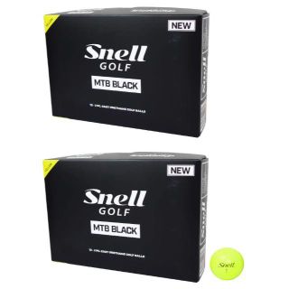 【送料無料】2019 SNELL MTB BLACKボール 2ダース 正規品 黄(その他)