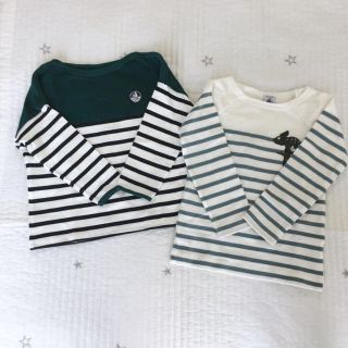 プチバトー(PETIT BATEAU)の水通しのみ  プチバトー  プルオーバー  セット  3ans  カットソー(Tシャツ/カットソー)