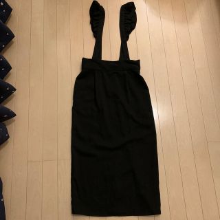 ダブルクローゼット(w closet)のフリルサスペンダースカート(ロングスカート)