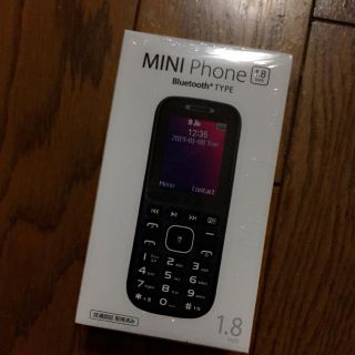 mini phone 1.8inch Bluetooth対応 レッド(スマートフォン本体)