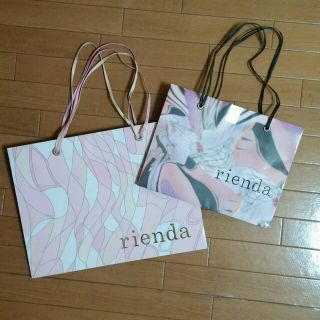 リエンダ(rienda)のrienda ショッパー2枚セット(ショップ袋)