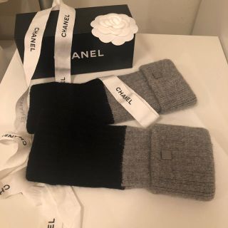 シャネル(CHANEL)のシャネル   カシミヤ  ロゴ入り   手袋 今晩セール(手袋)