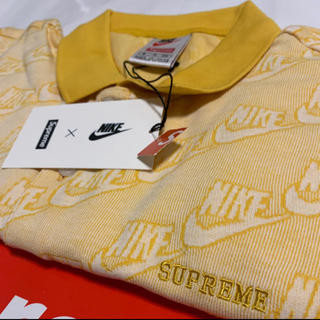 シュプリーム(Supreme)の18FW Supreme Nike Jacquard Polo マスタード(Tシャツ/カットソー(半袖/袖なし))