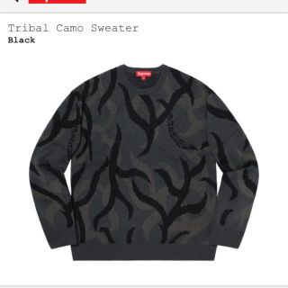 シュプリーム(Supreme)のsupreme trival camo sweater XL Black (ニット/セーター)