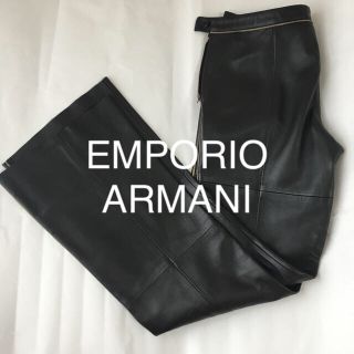 エンポリオアルマーニ(Emporio Armani)の☆レン様専用☆エンポリオアルマーニ 本革 レザーパンツ(ワークパンツ/カーゴパンツ)