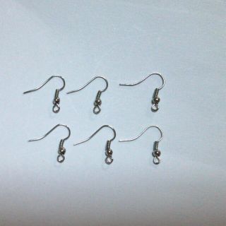 ハンドメイドピアスフックシルバー30組(オーダーメイド)
