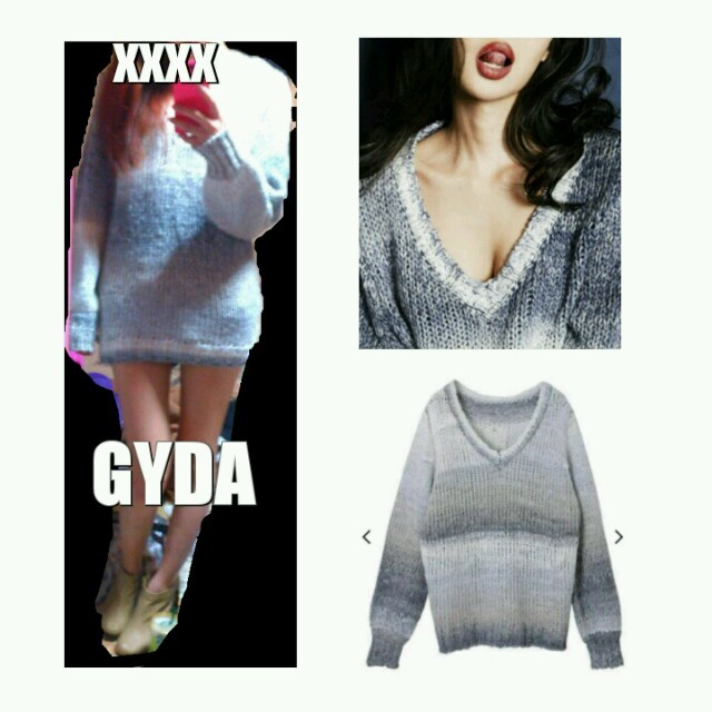 GYDA(ジェイダ)のGYDA♡ライングラデーションニット レディースのトップス(ニット/セーター)の商品写真