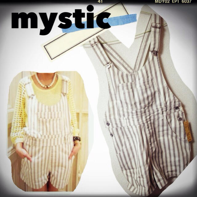 mystic(ミスティック)のタグ付き/mysticショートサロペット レディースのパンツ(サロペット/オーバーオール)の商品写真