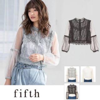 フィフス(fifth)のfifth レーストップス(シャツ/ブラウス(長袖/七分))