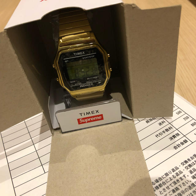 Supreme/Timex Digital Watch Gold