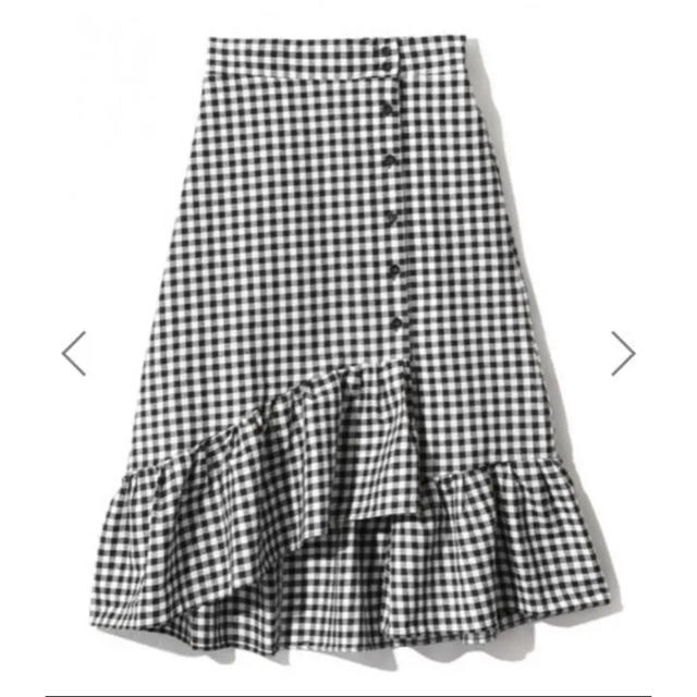 GRL(グレイル)のギンガムチェックマーメイドスカート レディースのスカート(ひざ丈スカート)の商品写真
