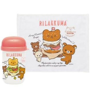 サンエックス(サンエックス)の【未使用品】リラックマ おしぼりセット(ハンバーガー)(弁当用品)