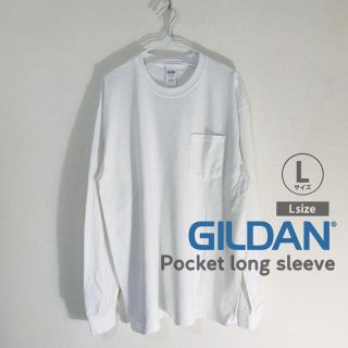 ギルタン(GILDAN)のGILDAN ギルダン ロンT ポケット L 長袖 Tシャツ カットソー 無地(Tシャツ/カットソー(七分/長袖))