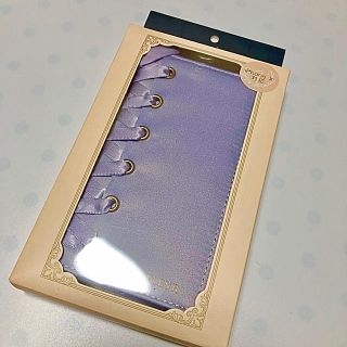 メゾンドフルール(Maison de FLEUR)のMaison de FLEUR レースアップiPhoneケース ライラック (iPhoneケース)