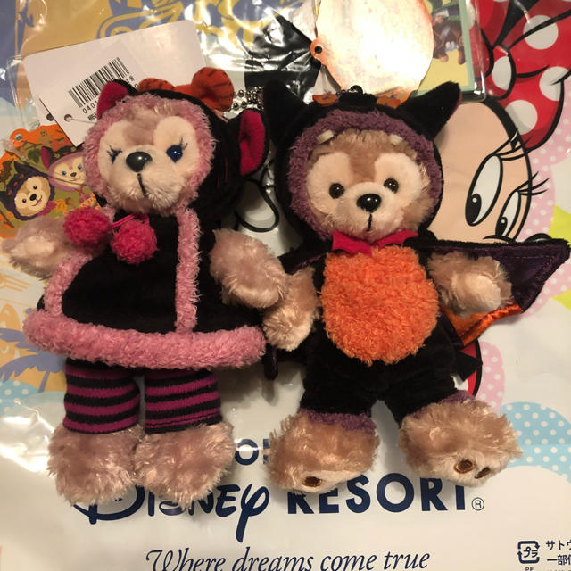 Disney(ディズニー)のダッフィー シェリーメイ  ぬいバ ハロウィン2013 エンタメ/ホビーのおもちゃ/ぬいぐるみ(ぬいぐるみ)の商品写真