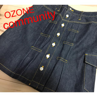 オゾンロックス(OZONE ROCKS)の【交渉OK】OZONE  community  デニム膝上スカート(ミニスカート)