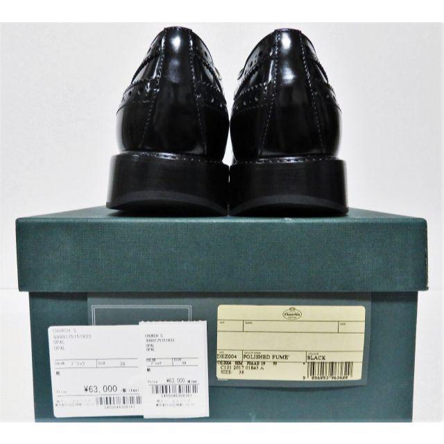 Church's(チャーチ)の定価6.8万 イタリア製 新品 Church's OPAL ブラック 38  レディースの靴/シューズ(ローファー/革靴)の商品写真