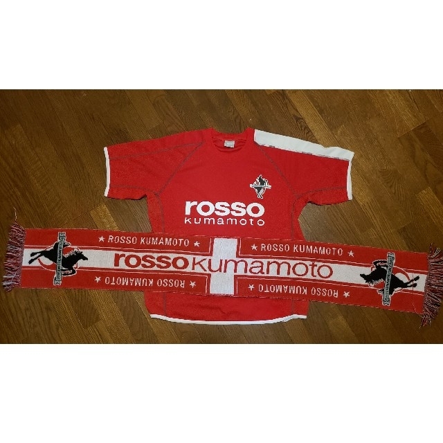 ROSSO KUMAMOTO ユニフォーム&マフラー スポーツ/アウトドアのサッカー/フットサル(応援グッズ)の商品写真