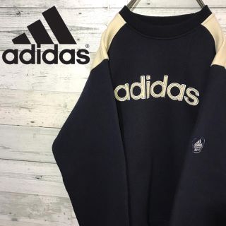 アディダス(adidas)の【レア】アディダス adidas☆刺繍ビッグロゴ 裏起毛 スウェット トレーナー(スウェット)