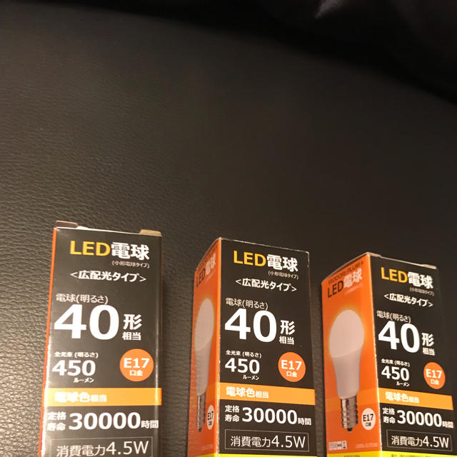 電球  LEDミニクリプトン  40ワット インテリア/住まい/日用品のライト/照明/LED(蛍光灯/電球)の商品写真