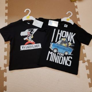 ミニオン(ミニオン)のリュウソウジャーレッドとミニオンズTシャツ(Tシャツ/カットソー)