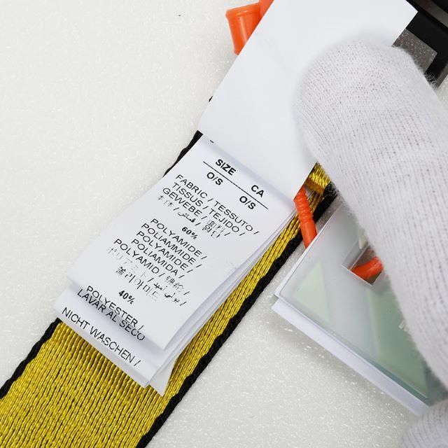 OFF-WHITE(オフホワイト)のOFF-WHITE オフホワイト イエローミニベルト  レディースのファッション小物(ベルト)の商品写真