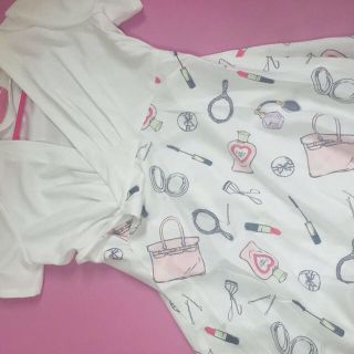 シェデル(Chedel)のCHEDEL♡コスメ柄ワンピ♡新品(ミニワンピース)