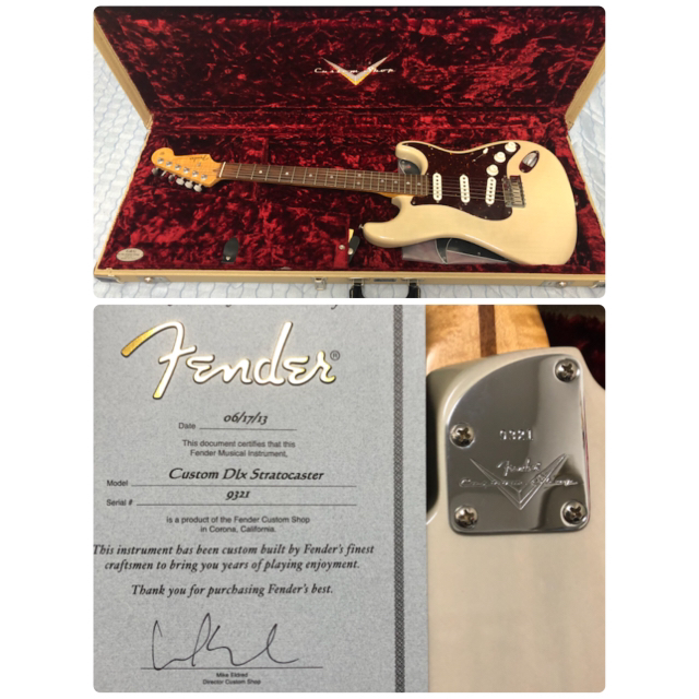 人気ブランドを - Fender Fender 保証書付き Stratocaster shop custom エレキギター