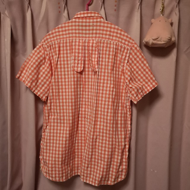 CUNE(キューン)のCUNE 赤　チェック柄　半袖　シャツ レディースのトップス(シャツ/ブラウス(半袖/袖なし))の商品写真