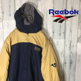 リーボック(Reebok)の完売！！レア NFL×リーボック ロサンゼルス ラムズ コラボ ダウンジャケット(ダウンジャケット)