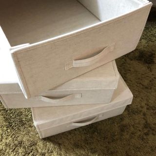 MUJI (無印良品) - 無印良品 ベッド下収納ボックス 3セットの通販 by ...