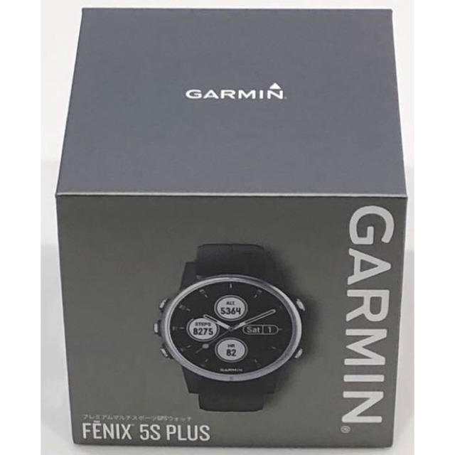 メンズ【新品】fenix 5S Plus Black ガーミン GARMIN