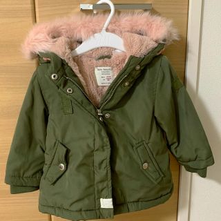 ザラキッズ(ZARA KIDS)のザラベビー ピンクファーコート(ジャケット/コート)