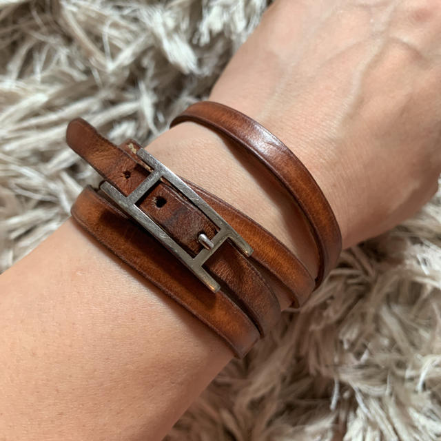 Hermes - HERMES エルメス アピ レザーブレスレットの通販 by Rose's