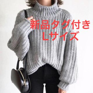 エイチアンドエム(H&M)の新品タグ付 H&M チャンキーニットセーター リブニットタートルネックニット(ニット/セーター)