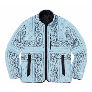 Sサイズ Supreme Bandana Fleece Jacket Blue