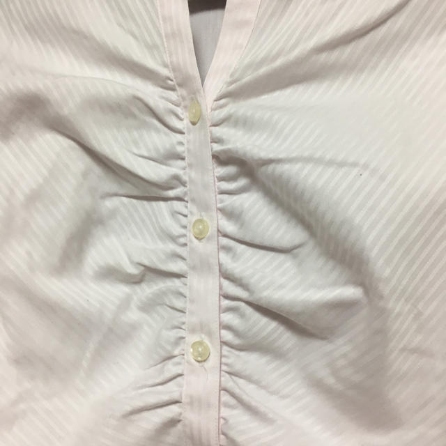 AOKI(アオキ)の長袖ワイシャツ ピンク 形状記憶 レディースのトップス(シャツ/ブラウス(長袖/七分))の商品写真