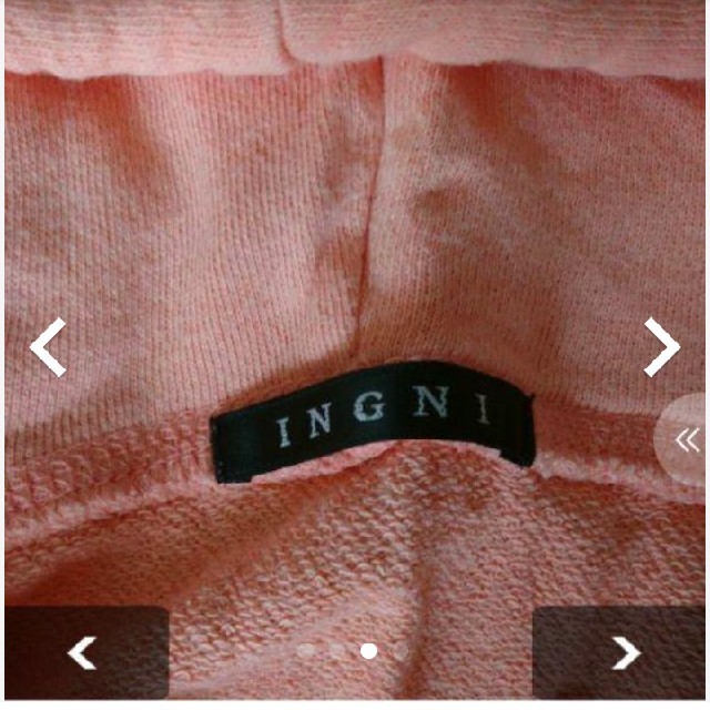 INGNI(イング)のINGNI やわらかピンクパーカー レディースのトップス(パーカー)の商品写真