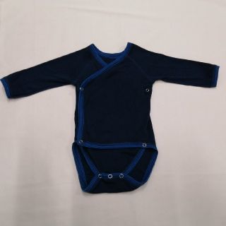 プチバトー(PETIT BATEAU)のプチバトー 長袖合わせボディ(1m/54㎝)(ロンパース)