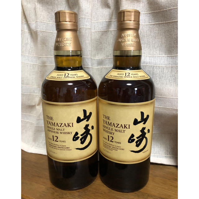 サントリー(サントリー)の中山様専用 サントリー 山崎12年 700ml ２本 マイレージ付 未開封 食品/飲料/酒の酒(ウイスキー)の商品写真