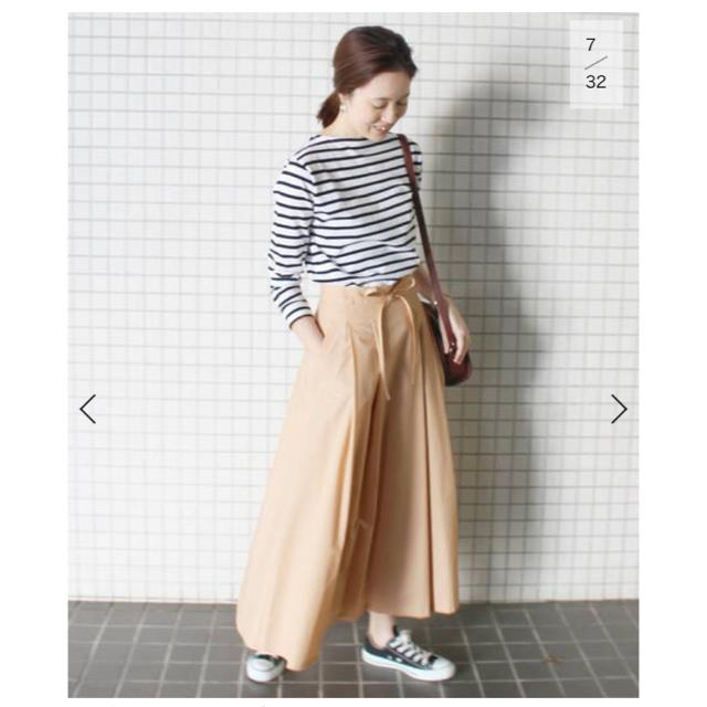 Spick & Span(スピックアンドスパン)のslobe iena スローブイエナ  ロングスカート S36 ベージュ レディースのスカート(ロングスカート)の商品写真