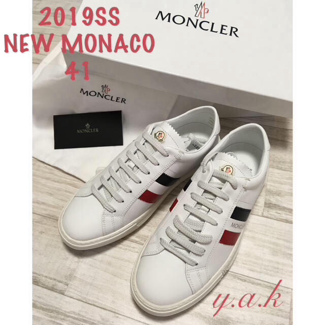 MONCLER - 新品 モンクレール 定番 MONACO スニーカー 41 26cmの通販 by y.a.k ｜モンクレールならラクマ