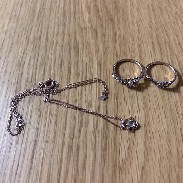 Samantha Silva(サマンサシルヴァ)の中古♡美女と野獣ネックレス&リングセット レディースのアクセサリー(リング(指輪))の商品写真