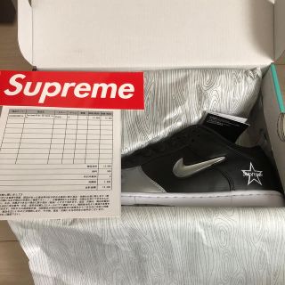 シュプリーム(Supreme)のYUP様 supreme  nike SB dunk low 黒 us9(スニーカー)