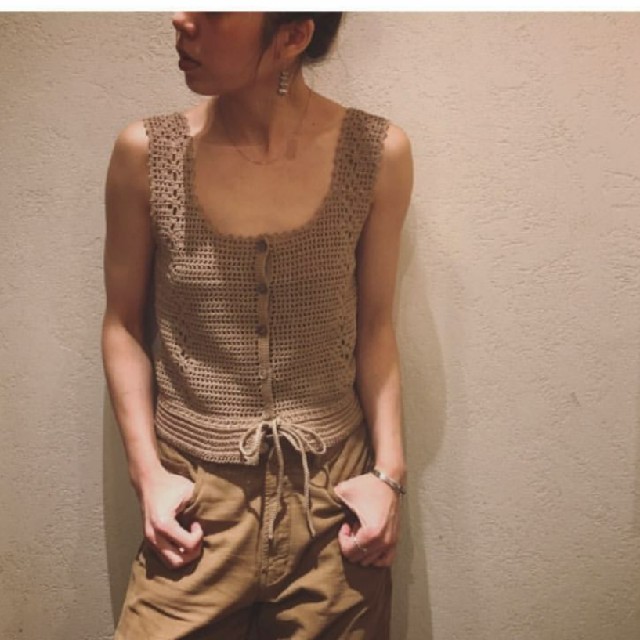 海外 正規品 nowos かぎ編みニットタンクトップ - stefaniaenginoli.it