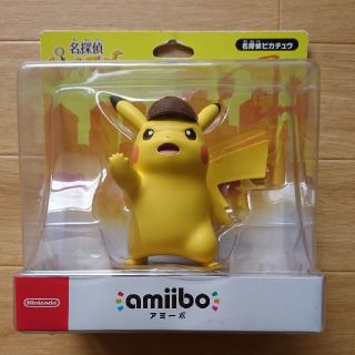 ニンテンドウ(任天堂)の【新品未開封】 ニンテンドー任天堂 amiibo 名探偵ピカチュウ アミーボ(キャラクターグッズ)