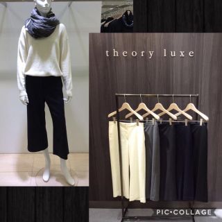 セオリーリュクス(Theory luxe)のセオリーリュクス theory luxe AIRAN ウール パンツ 38 (クロップドパンツ)