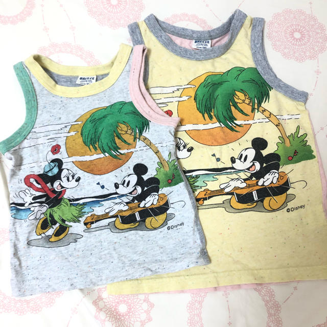 BREEZE(ブリーズ)のBREEZE ミッキータンクトップ2枚セット キッズ/ベビー/マタニティのキッズ服男の子用(90cm~)(Tシャツ/カットソー)の商品写真